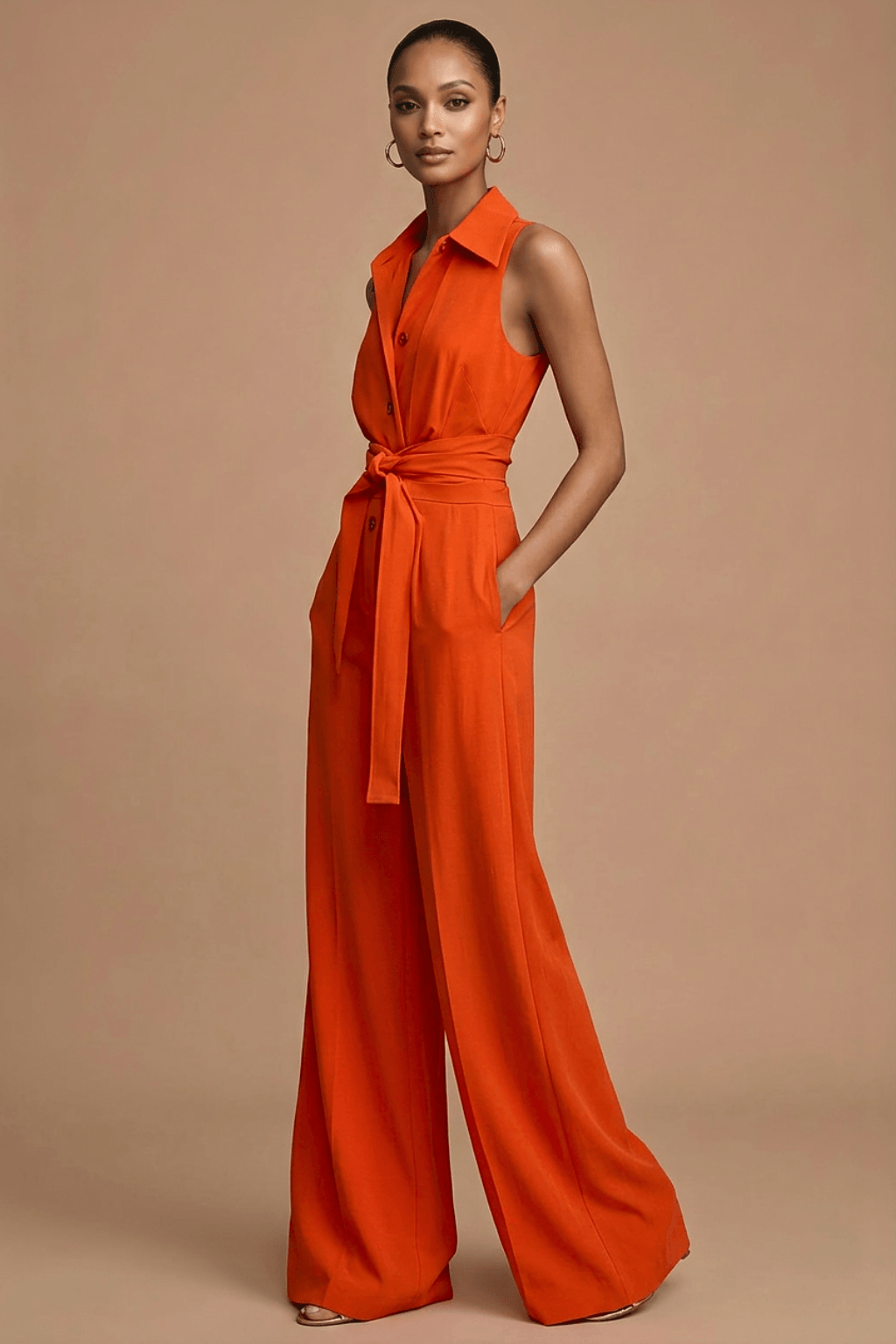 Jumpsuit Damen Elegant | Overall Weites Bein Kragen | Festlicher Jumpsuit Hochzeitsgast