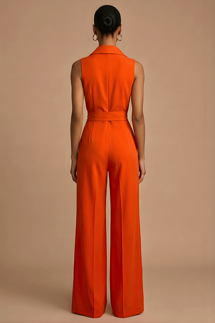 Jumpsuit Damen Elegant | Overall Weites Bein Kragen | Festlicher Jumpsuit Hochzeitsgast