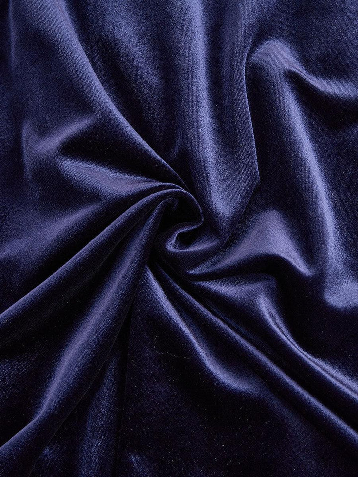 Samtkleid Damen Midi Langarm | Abendkleid Elegant Taillierte | Festliches Kleid Rundhals