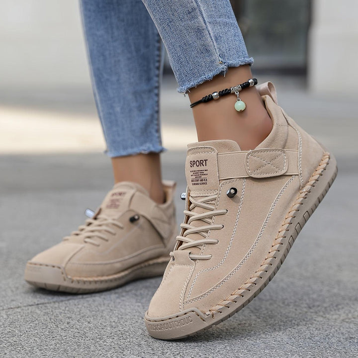 Sneaker Damen Bequem | Wanderschuhe Damen Klettverschluss | Walking Schuhe Damen Ergonomisch