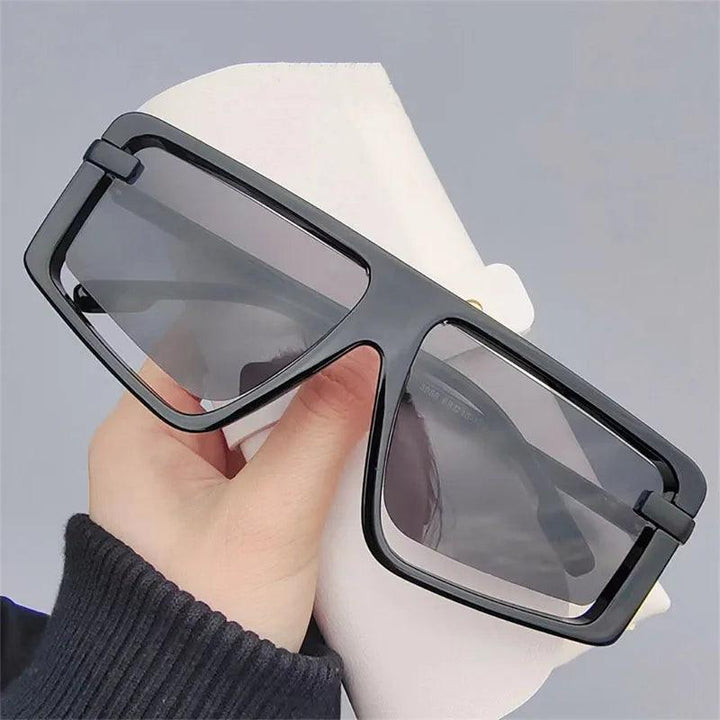 Brille Damen Übergross | Eckig Vintage UV400 Schutz | Sonnenbrille Quadratisch Retro