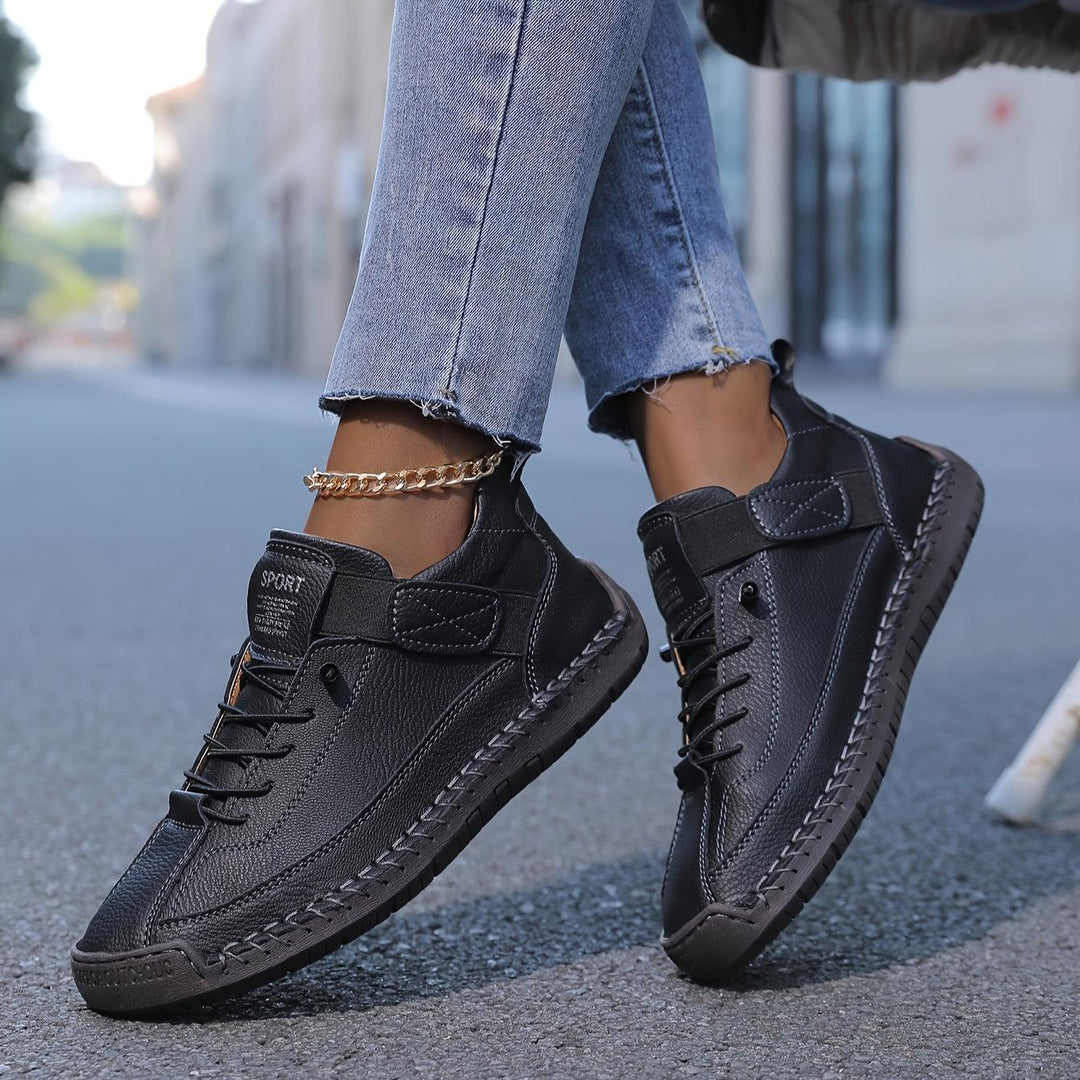 Sneaker Damen Bequem | Wanderschuhe Damen Klettverschluss | Walking Schuhe Damen Ergonomisch