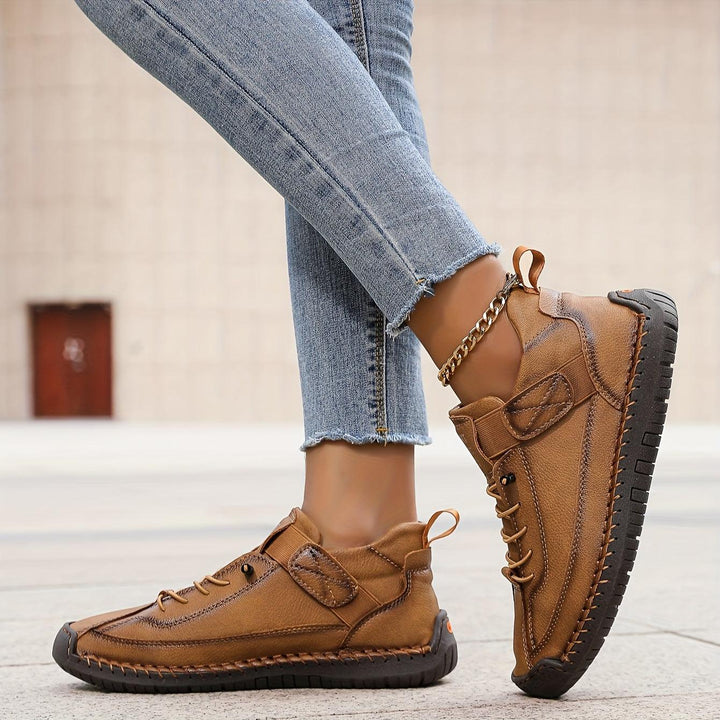 Sneaker Damen Bequem | Wanderschuhe Damen Klettverschluss | Walking Schuhe Damen Ergonomisch