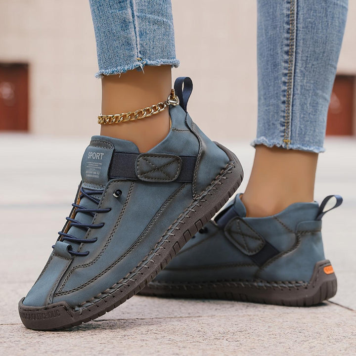 Sneaker Damen Bequem | Wanderschuhe Damen Klettverschluss | Walking Schuhe Damen Ergonomisch