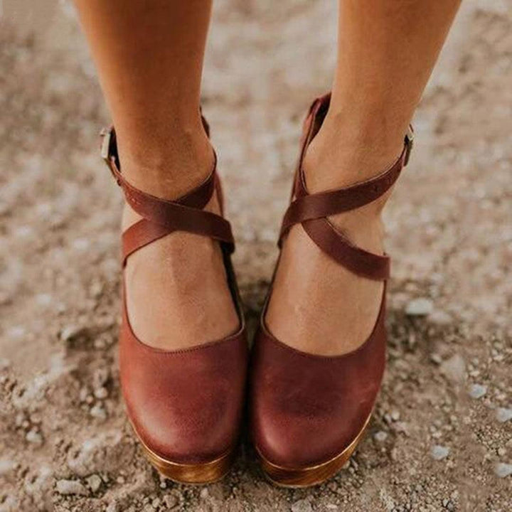 Keilabsatz Schuhe Damen Geschlossen Elegant | Plateau Sandalen Damen Knöchelriemen Komfort | Absatzschuhe Damen Sommer Stabil