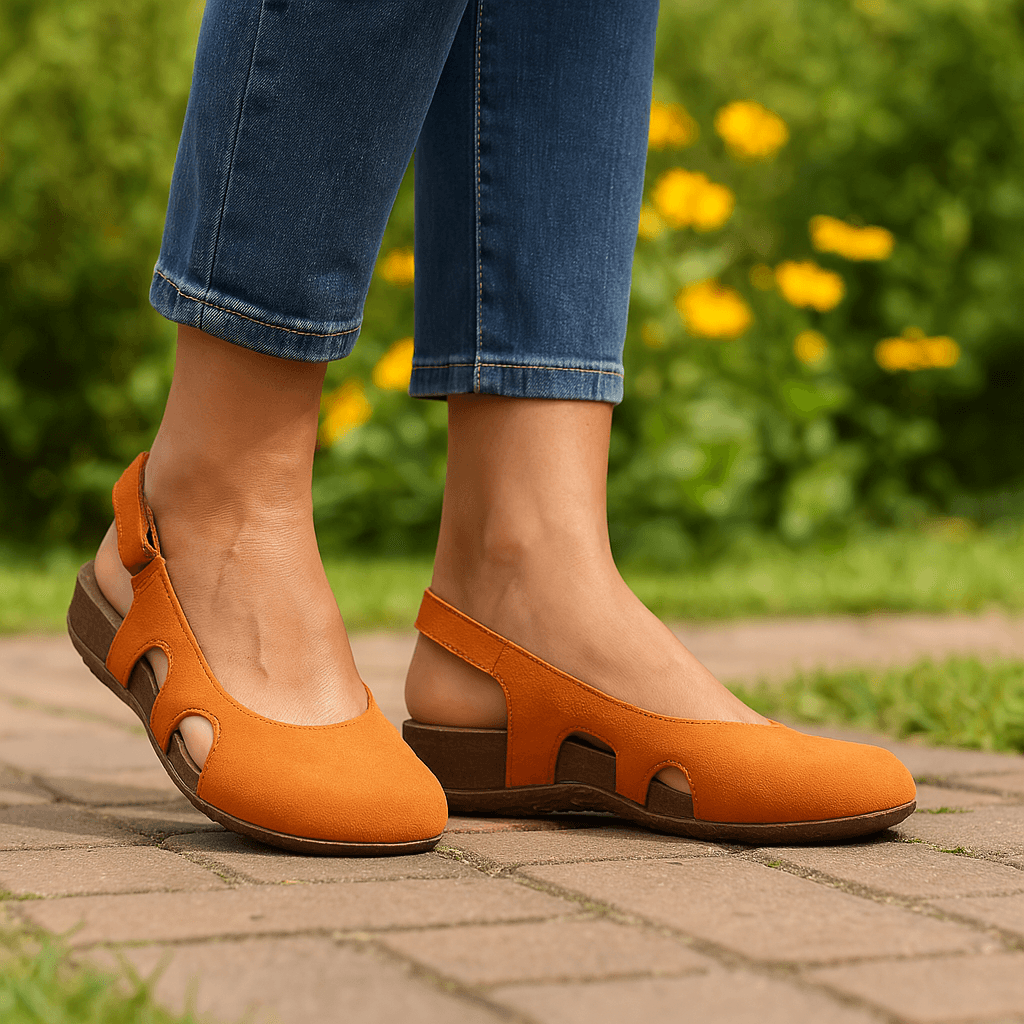 Ballerinas Damen Riemchen | Sandalen Damen Geschlossene Zehen | Sommerschuhe Damen Bequem Blau