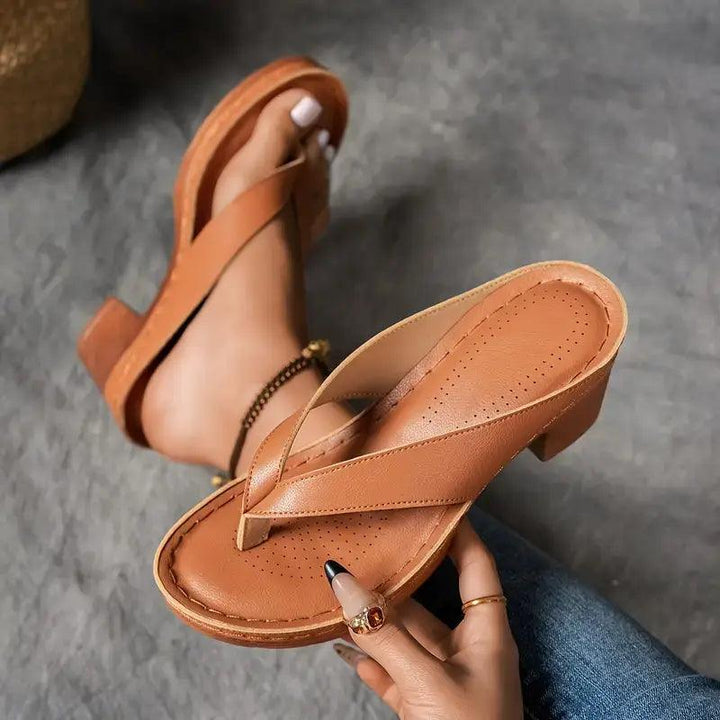 Hausschuhe Damen mit Absatz | Pantoffel Damen Bequem | Elegante Slipper Hausschuhe