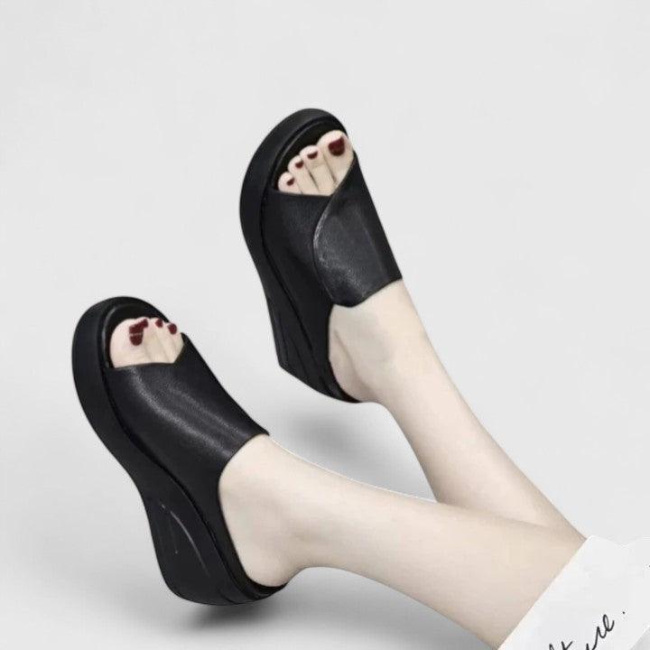 Sandalen Damen Keilabsatz | Plateau Sandalen Offene Zehe | Komfort Sandalen Sommer Strand