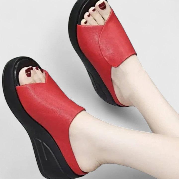 Sandalen Damen Keilabsatz | Plateau Sandalen Offene Zehe | Komfort Sandalen Sommer Strand