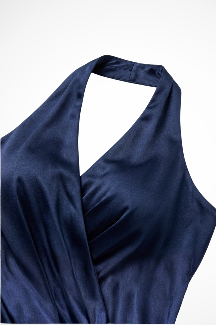 Abendkleid Lang Damen Hochzeitsgast | Maxikleid Damen Elegant Neckholder | Sommerkleid Damen Maxi Festlich
