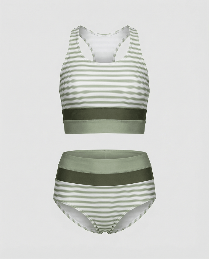 Holly Women's Bikini Set | Color Block Design 0