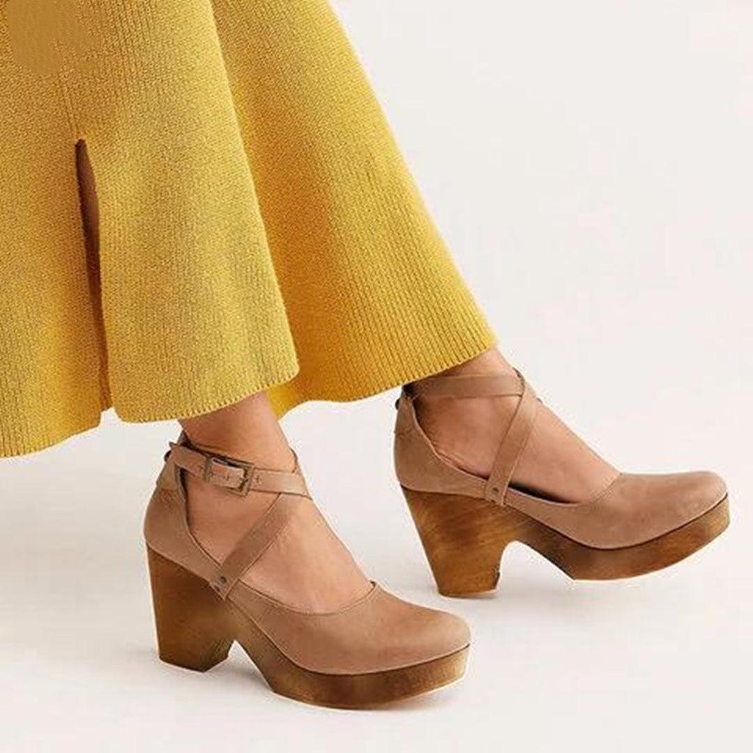 Keilabsatz Schuhe Damen Geschlossen Elegant | Plateau Sandalen Damen Knöchelriemen Komfort | Absatzschuhe Damen Sommer Stabil