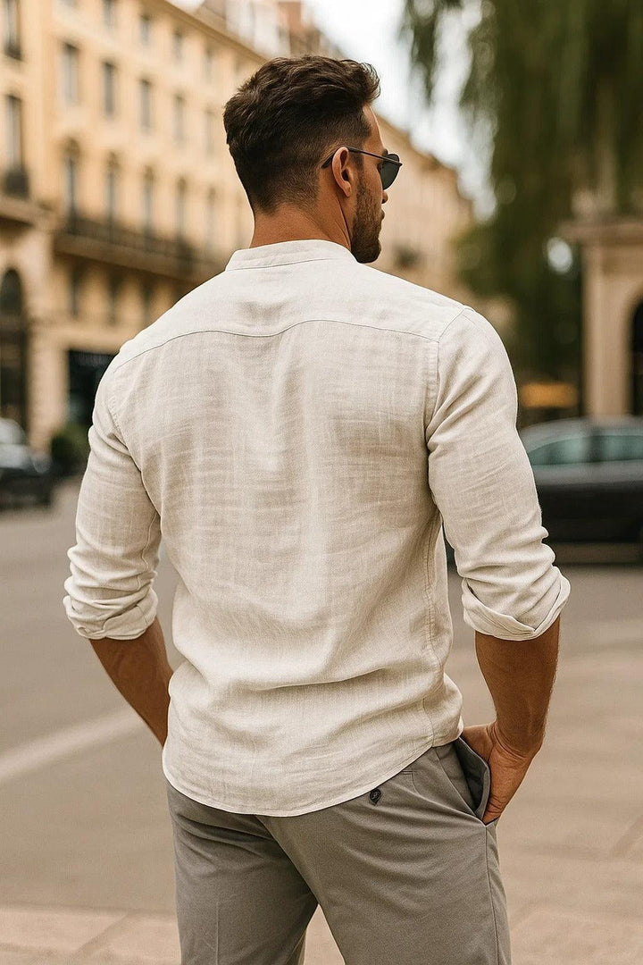 Hemd Herren 3/4 Ärmel | Männer Freizeithemd Locker | Casual Shirt Halbarm Vielfarbig