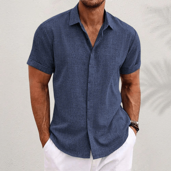 Sommerhemd Herren Entspannt | Männer Hemd Zeitlos | Casual Knopfhemd Bunt