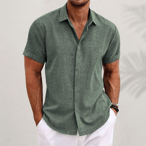Sommerhemd Herren Entspannt | Männer Hemd Zeitlos | Casual Knopfhemd Bunt
