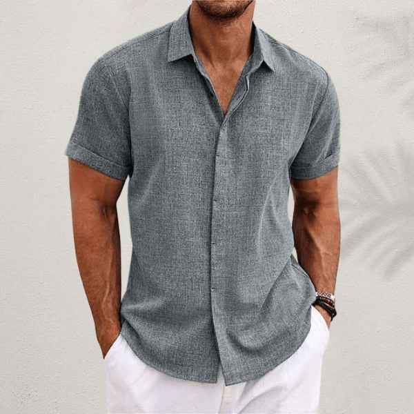 Sommerhemd Herren Entspannt | Männer Hemd Zeitlos | Casual Knopfhemd Bunt