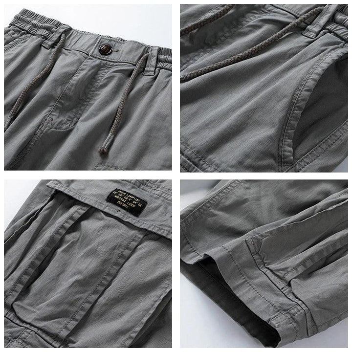 Cargo Shorts Herren Kordelzug | Bermuda Shorts Herren Taschen | Freizeitshorts Herren Cargo