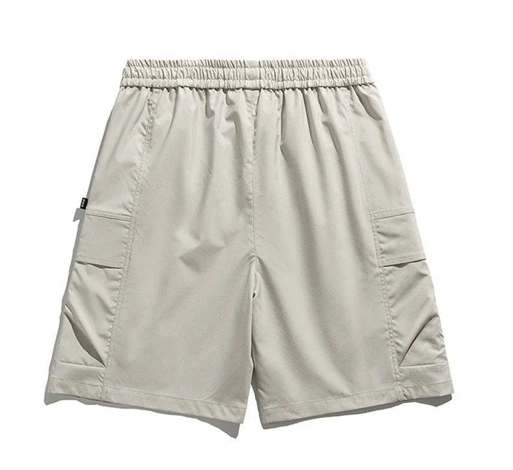 Cargo Shorts Herren Kordelzug | Männer Frühlingsshorts Locker | Utility Shorts mit Taschen