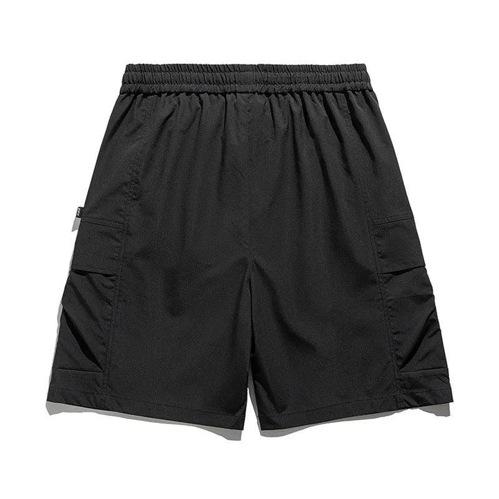 Cargo Shorts Herren Kordelzug | Männer Frühlingsshorts Locker | Utility Shorts mit Taschen