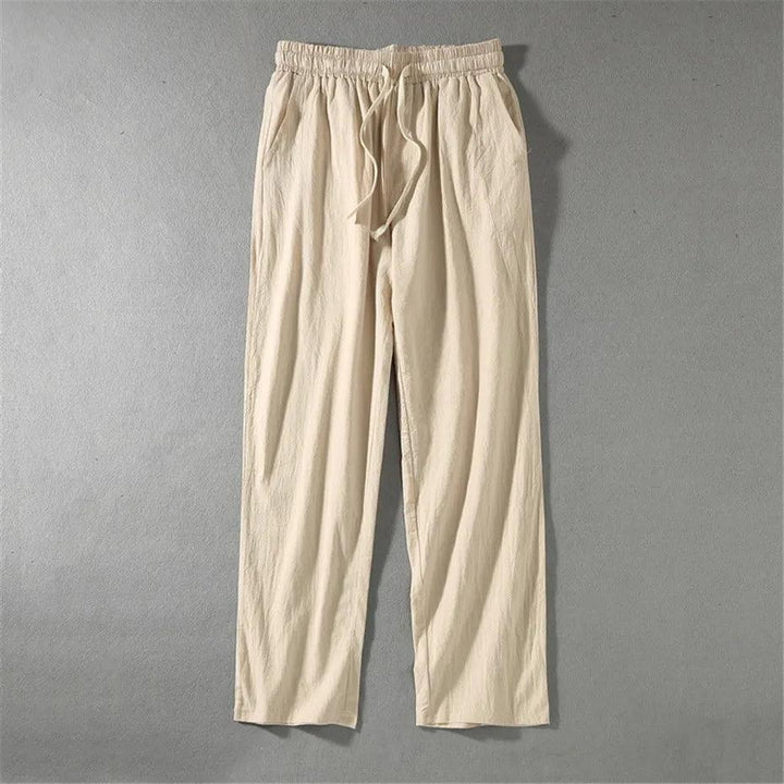 Herrenhose Sommer Elastikbund | Freizeithose Herren Leicht Gerade | Sommerhose Herren Kordelzug