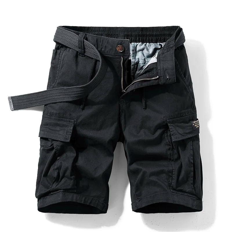 Cargo Shorts Herren Kordelzug | Bermuda Shorts Herren Taschen | Freizeitshorts Herren Cargo