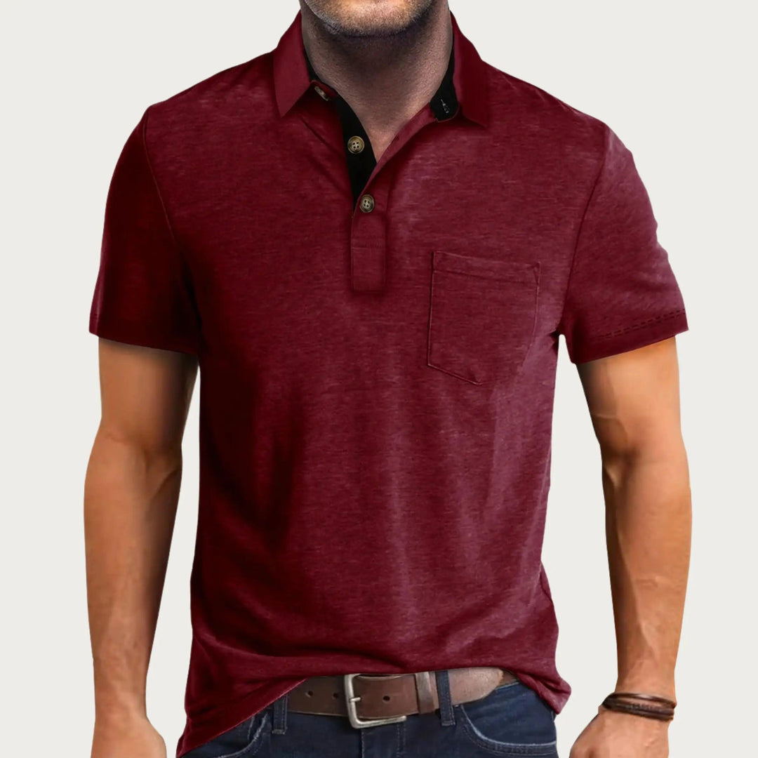 Poloshirt Herren Slim Fit | Klassisches Polo Herren Baumwolle | Herren Polo Kurzarm Elegant