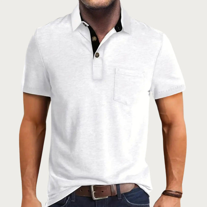 Poloshirt Herren Slim Fit | Klassisches Polo Herren Baumwolle | Herren Polo Kurzarm Elegant