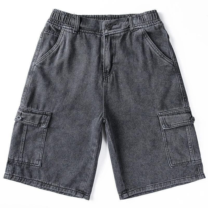 Cargo Jeans Shorts Herren | Denim Cargo Shorts Herren Klappe | Bermuda Jeans Shorts Herren