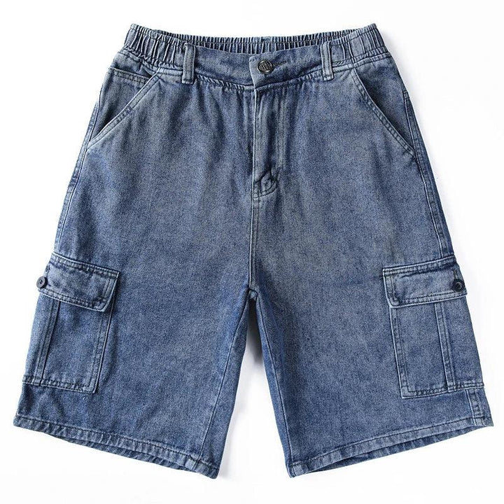 Cargo Jeans Shorts Herren | Denim Cargo Shorts Herren Klappe | Bermuda Jeans Shorts Herren