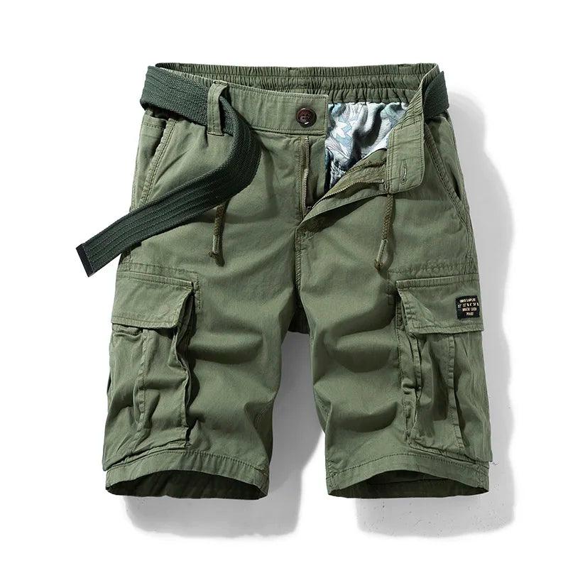 Cargo Shorts Herren Kordelzug | Bermuda Shorts Herren Taschen | Freizeitshorts Herren Cargo
