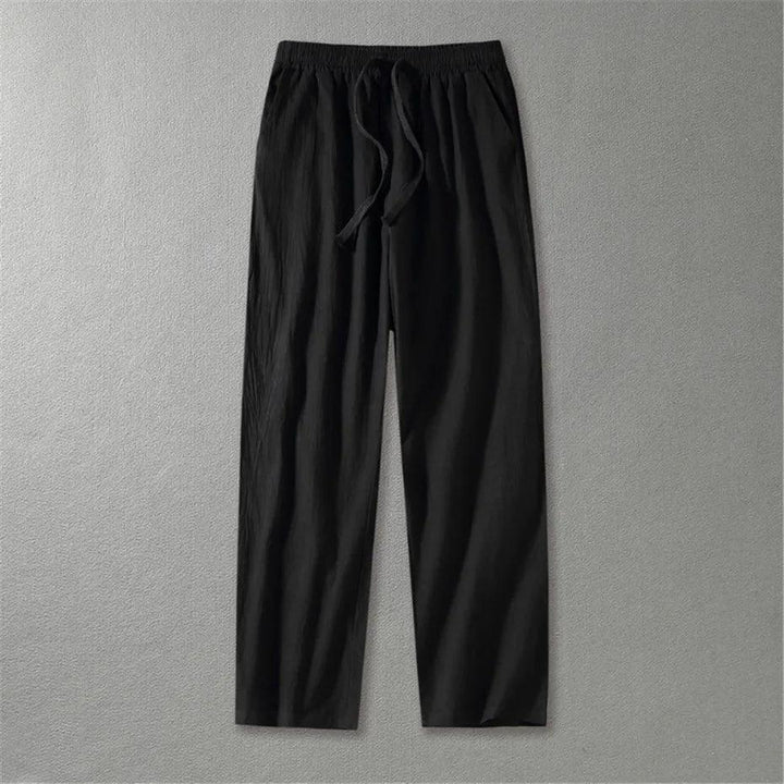 Herrenhose Sommer Elastikbund | Freizeithose Herren Leicht Gerade | Sommerhose Herren Kordelzug