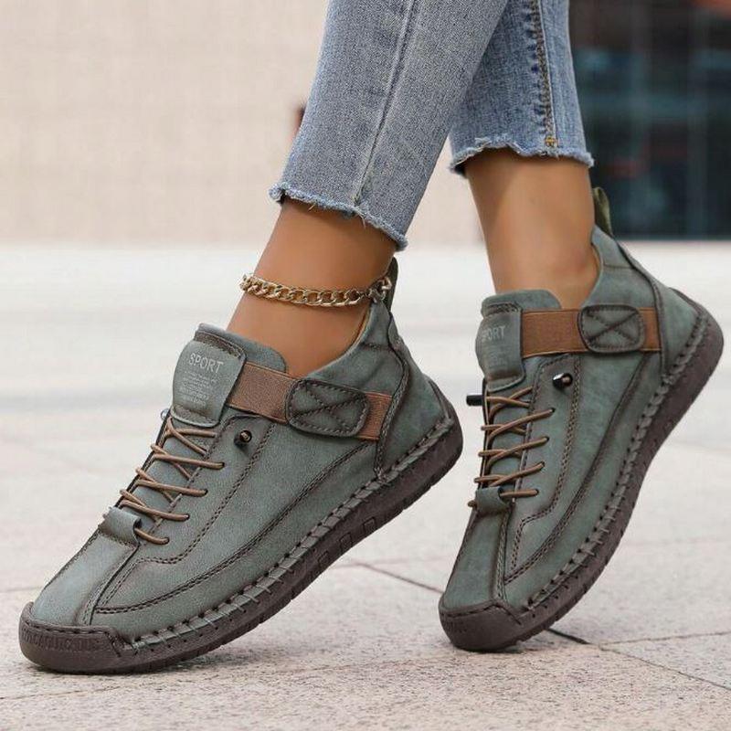 Sneaker Damen Bequem | Wanderschuhe Damen Klettverschluss | Walking Schuhe Damen Ergonomisch