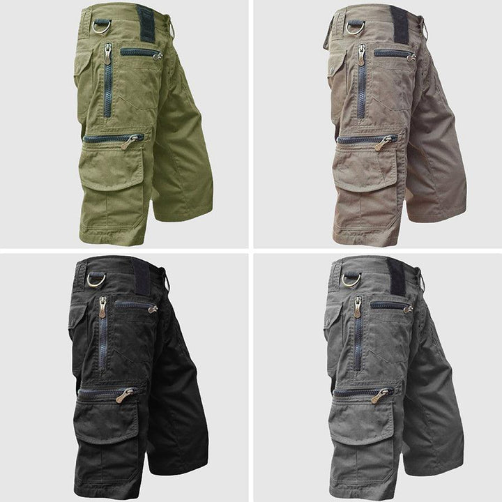 Cargo Shorts Herren Reissverschluss | Utility Shorts Herren Multi-Pocket | Bermuda Cargo Herren Robust