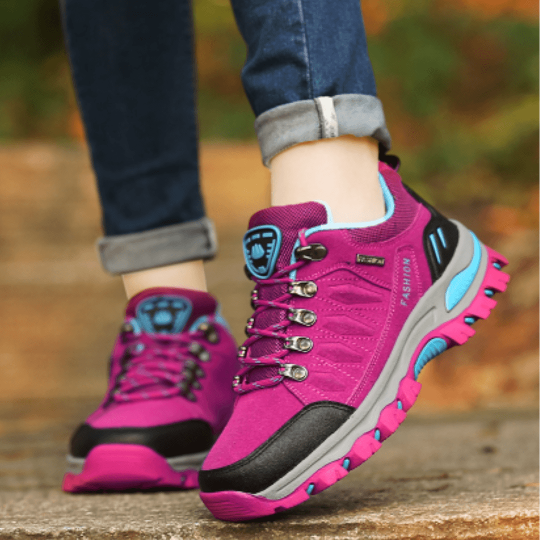 Wanderschuhe Damen Wasserdicht | Outdoorschuhe Damen Leder | Trekkingschuhe Damen Griffig