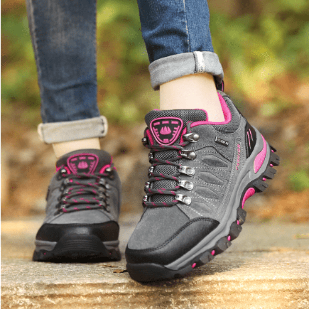Wanderschuhe Damen Wasserdicht | Outdoorschuhe Damen Leder | Trekkingschuhe Damen Griffig