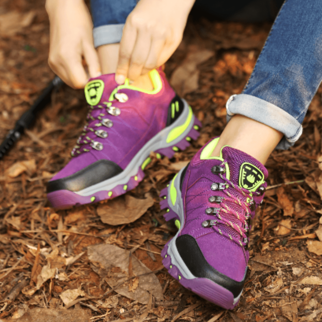 Wanderschuhe Damen Wasserdicht | Outdoorschuhe Damen Leder | Trekkingschuhe Damen Griffig