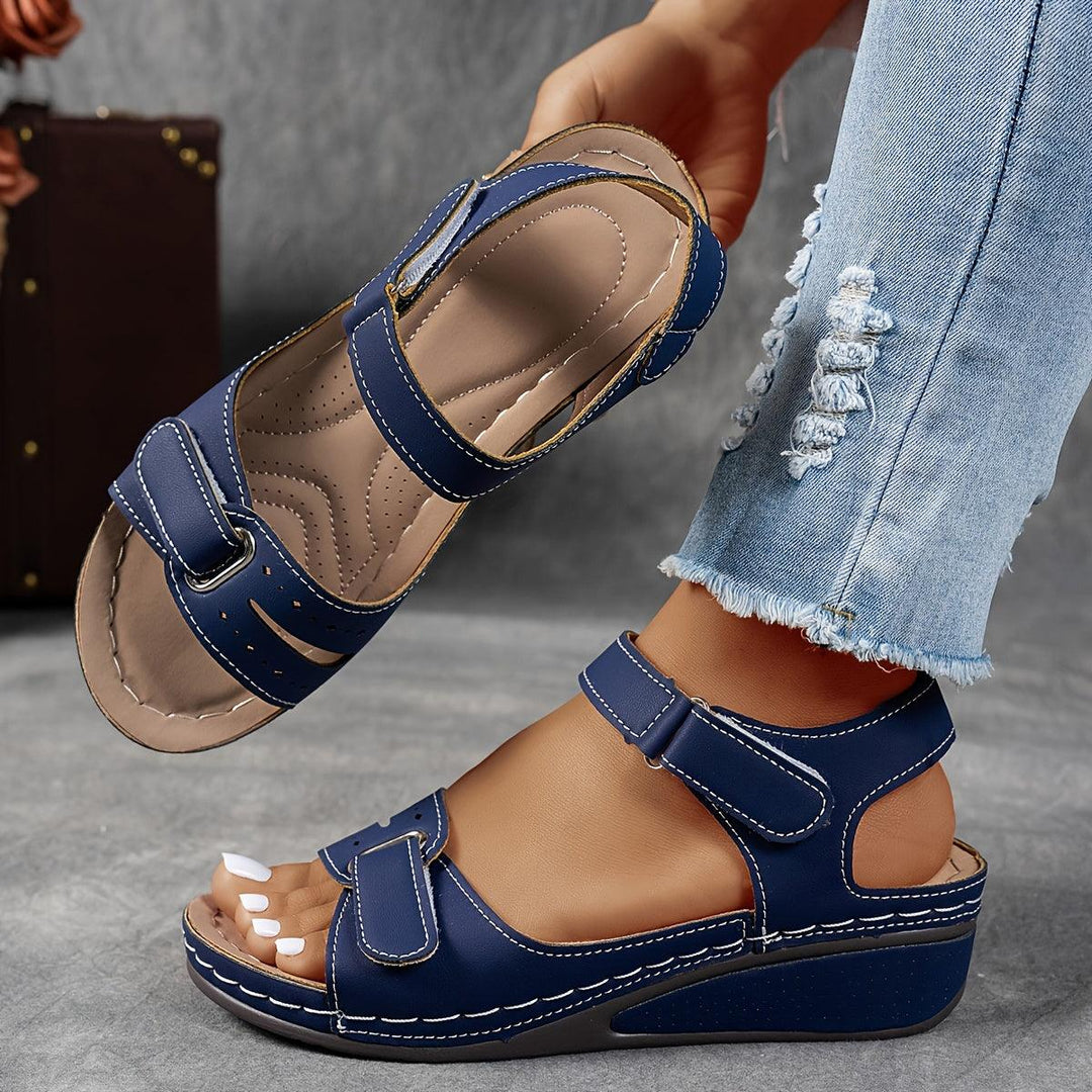 Sandalen Damen Komfort Keilabsatz | Damen Sandalen Gepolstert Verstellbar | Plateau Sandalen Sommer Alltag