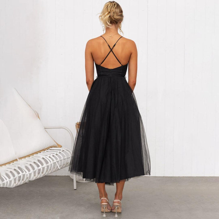 Abendkleid Damen Lang Drapiert | Cocktailkleid Damen Festlich | Festkleid Damen Elegant Tailliert