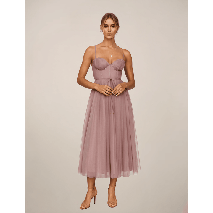 Abendkleid Damen Lang Drapiert | Cocktailkleid Damen Festlich | Festkleid Damen Elegant Tailliert
