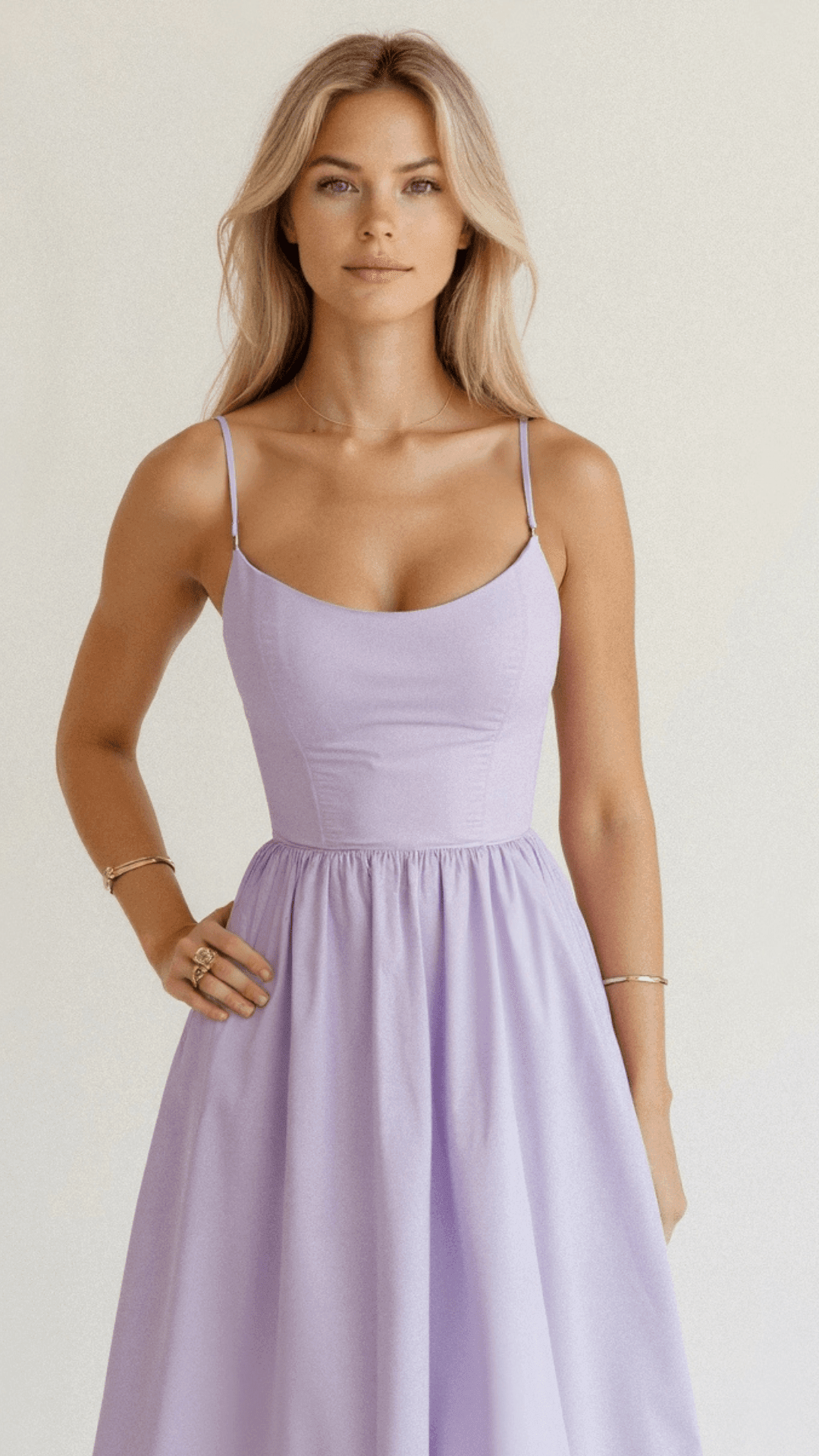 Midikleid Damen Spaghettiträger | Kleid A Linie Damen U-Boot-Ausschnitt | Hochzeitsgast Kleid Damen Gartenparty