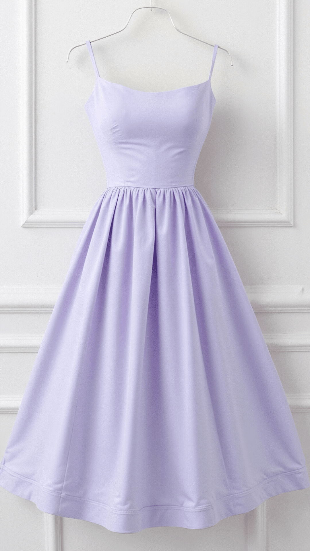 Midikleid Damen Spaghettiträger | Kleid A Linie Damen U-Boot-Ausschnitt | Hochzeitsgast Kleid Damen Gartenparty