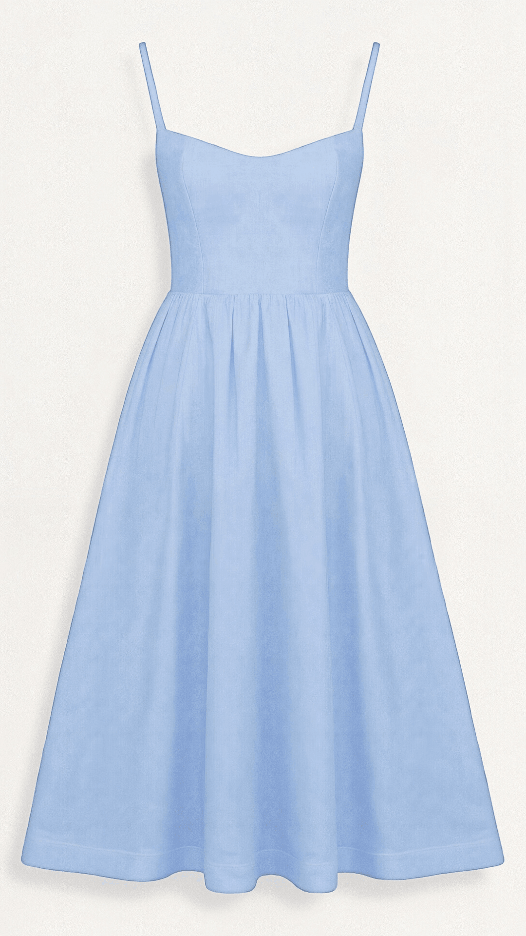 Midikleid Damen Spaghettiträger | Kleid A Linie Damen U-Boot-Ausschnitt | Hochzeitsgast Kleid Damen Gartenparty