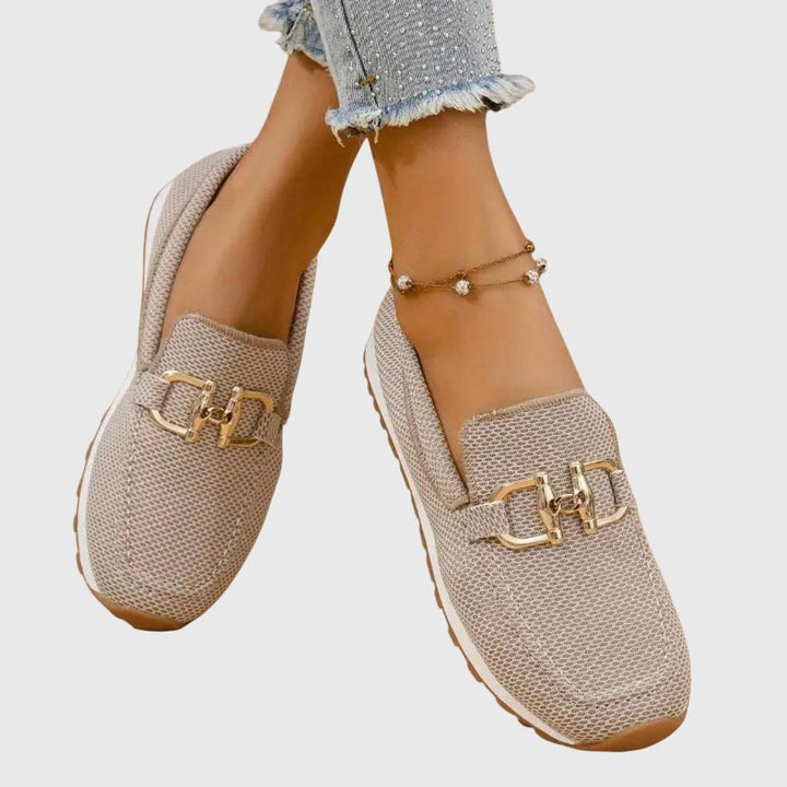 Loafer Damen Mesh | Slipper Damen Schnalle Komfort | Sommerschuhe Damen Slip-On Elegant