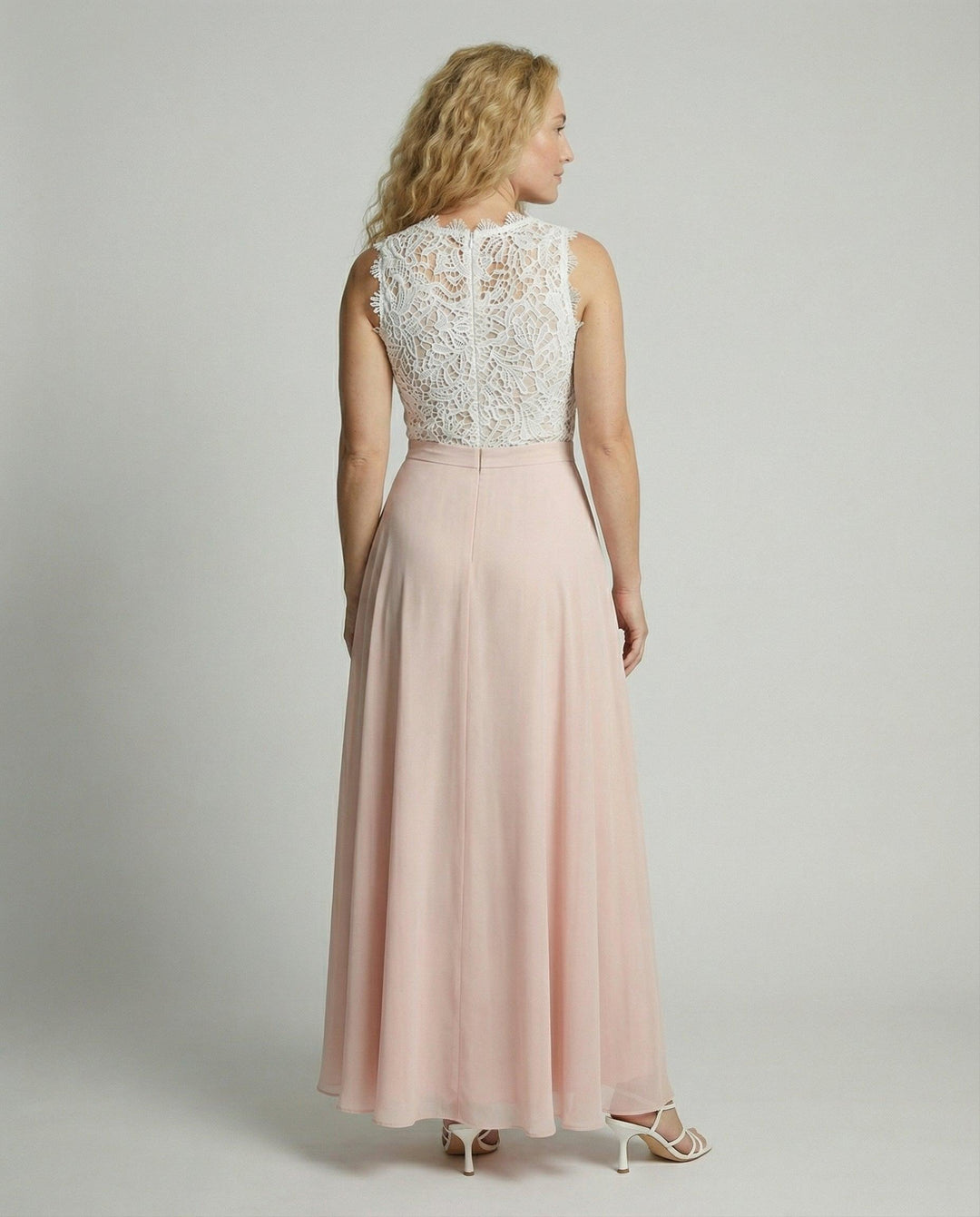 Spitzenkleid Damen Maxi | Abendkleid Lace Bodice Fliessend | Maxikleid Damen Spitze Elegant
