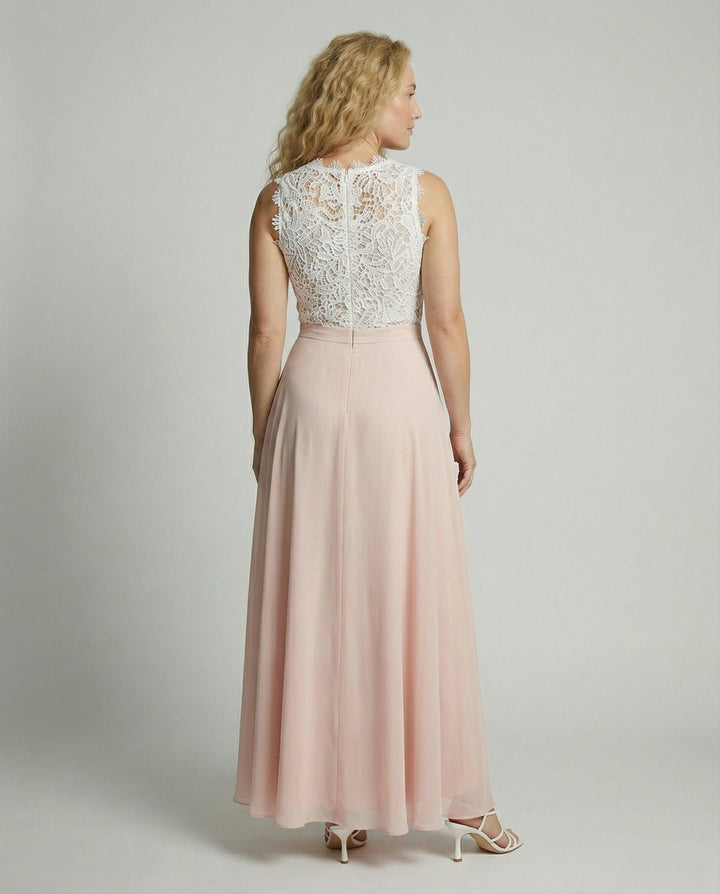 Spitzenkleid Damen Maxi | Abendkleid Lace Bodice Fliessend | Maxikleid Damen Spitze Elegant