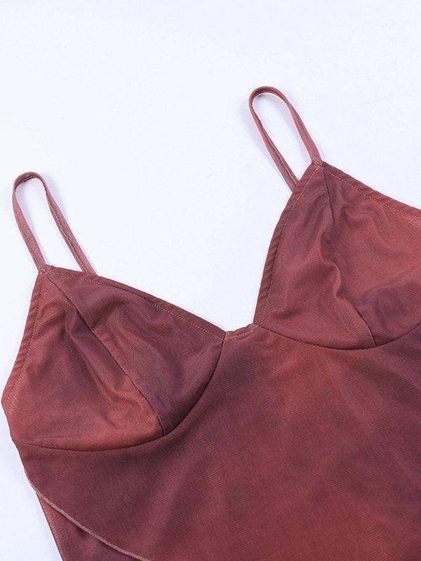 Top Damen V-Ausschnitt Ärmellos | Asymmetrisch Rüschen Cropped | Sommertop Strand Casual
