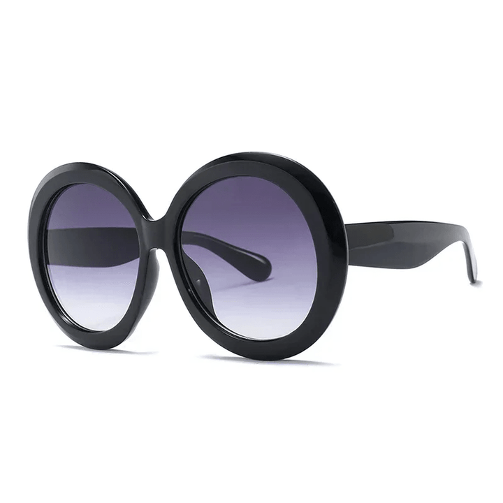 Sonnenbrille Damen Oversized Rund | Farbblock UV400 Schutz | Statement Sonnenbrille Sommer
