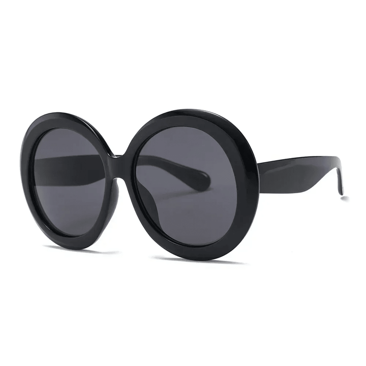 Sonnenbrille Damen Oversized Rund | Farbblock UV400 Schutz | Statement Sonnenbrille Sommer