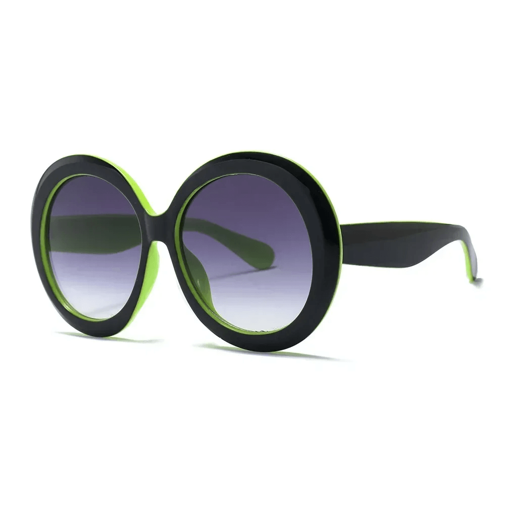 Sonnenbrille Damen Oversized Rund | Farbblock UV400 Schutz | Statement Sonnenbrille Sommer