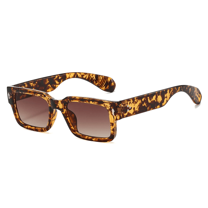 Sonnenbrille Damen Eckig | Vintage Verlaufsgläser UV-Schutz | Retro Sonnenbrille Sommer